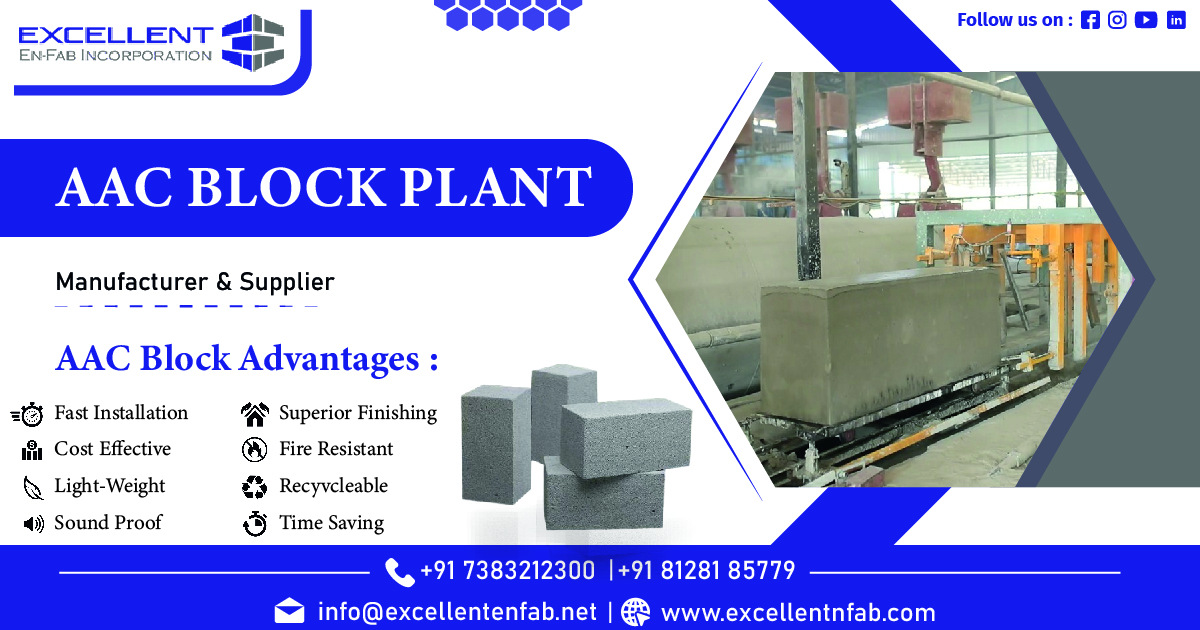 AAC Block Plant Manufacturer in Hyderabad