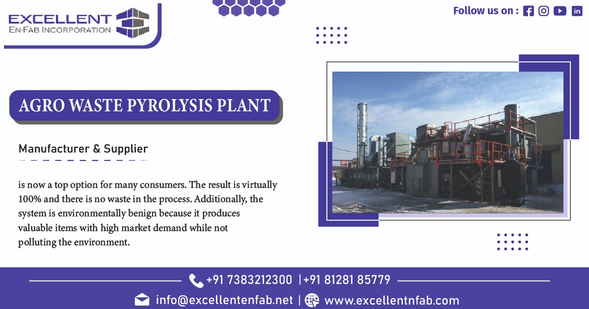 Agro Waste Pyrolysis Plant Manufacturer in Ahmedabad