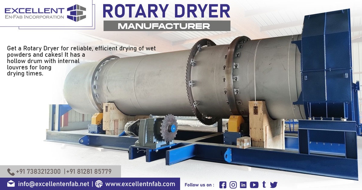 Best Supplier of Rotary Dryers in Rajasthan