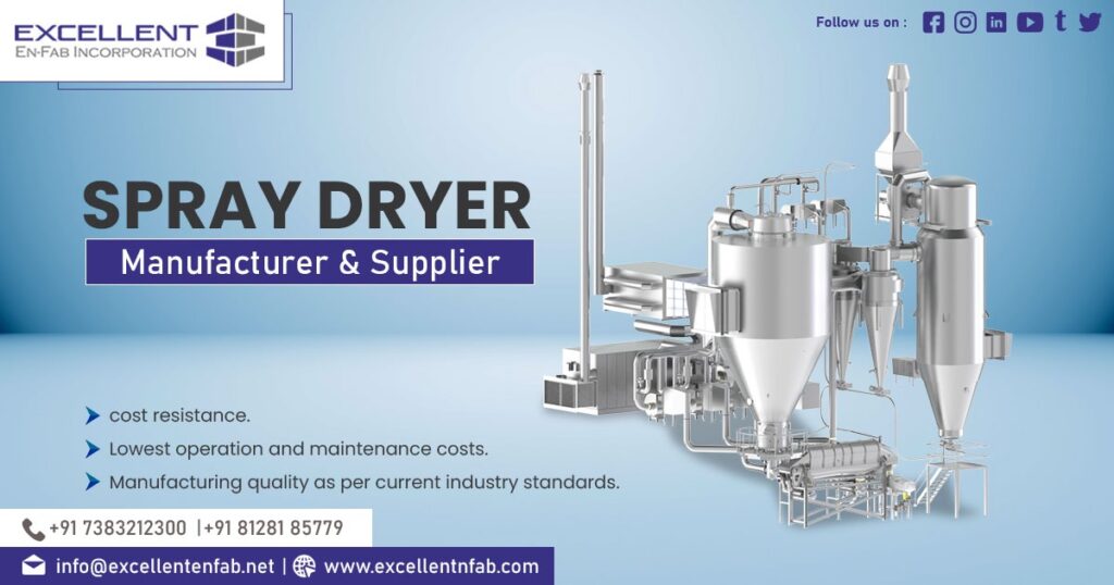 Spray Dryer Supplier in Bardoli