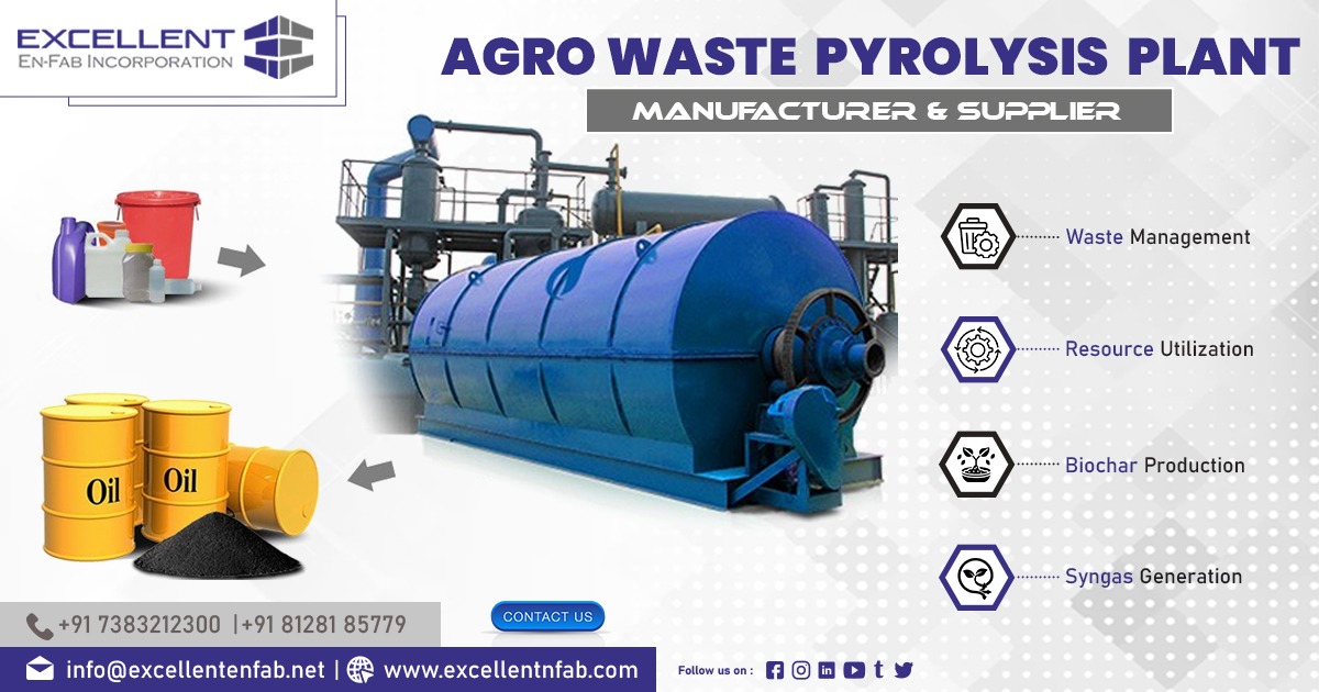Manufacturer of Agro Waste Pyrolysis Plant in Sikkim