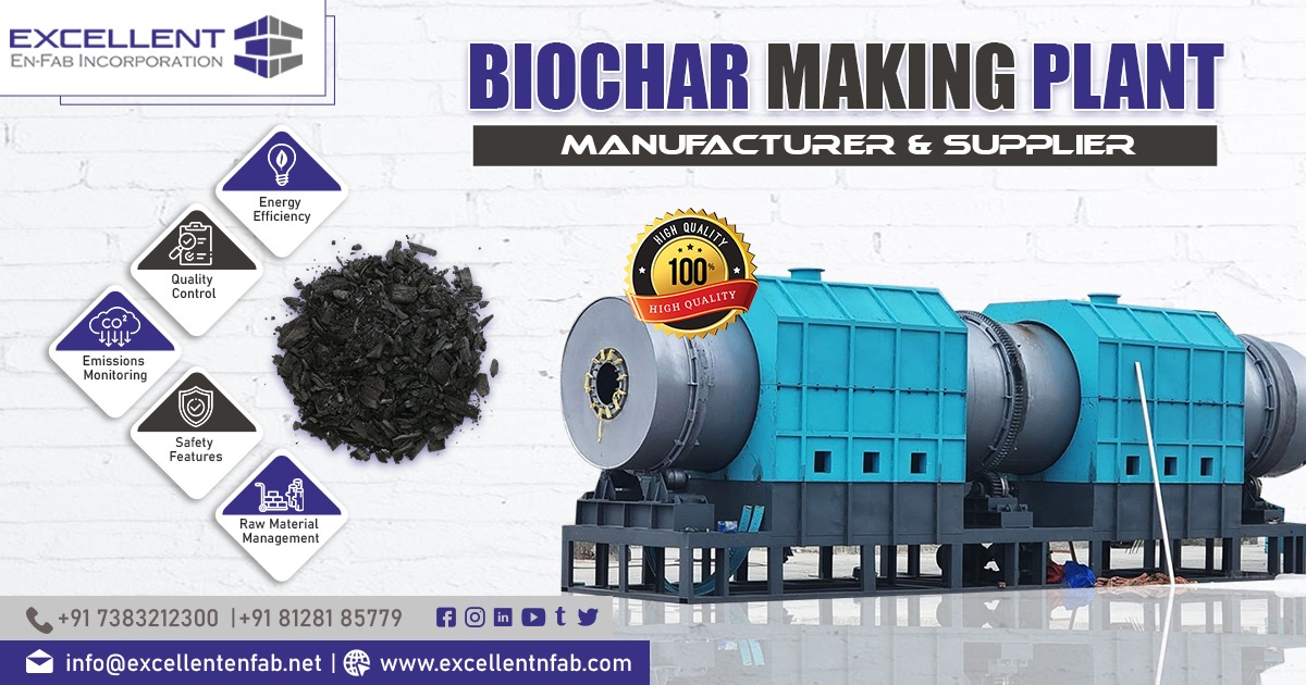Manufacturer of Biochar Making Plant in Punjab