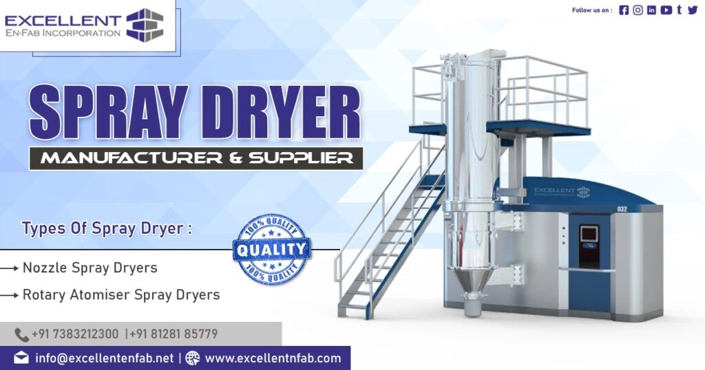 Supplier of Spray Dryers in Valsad
