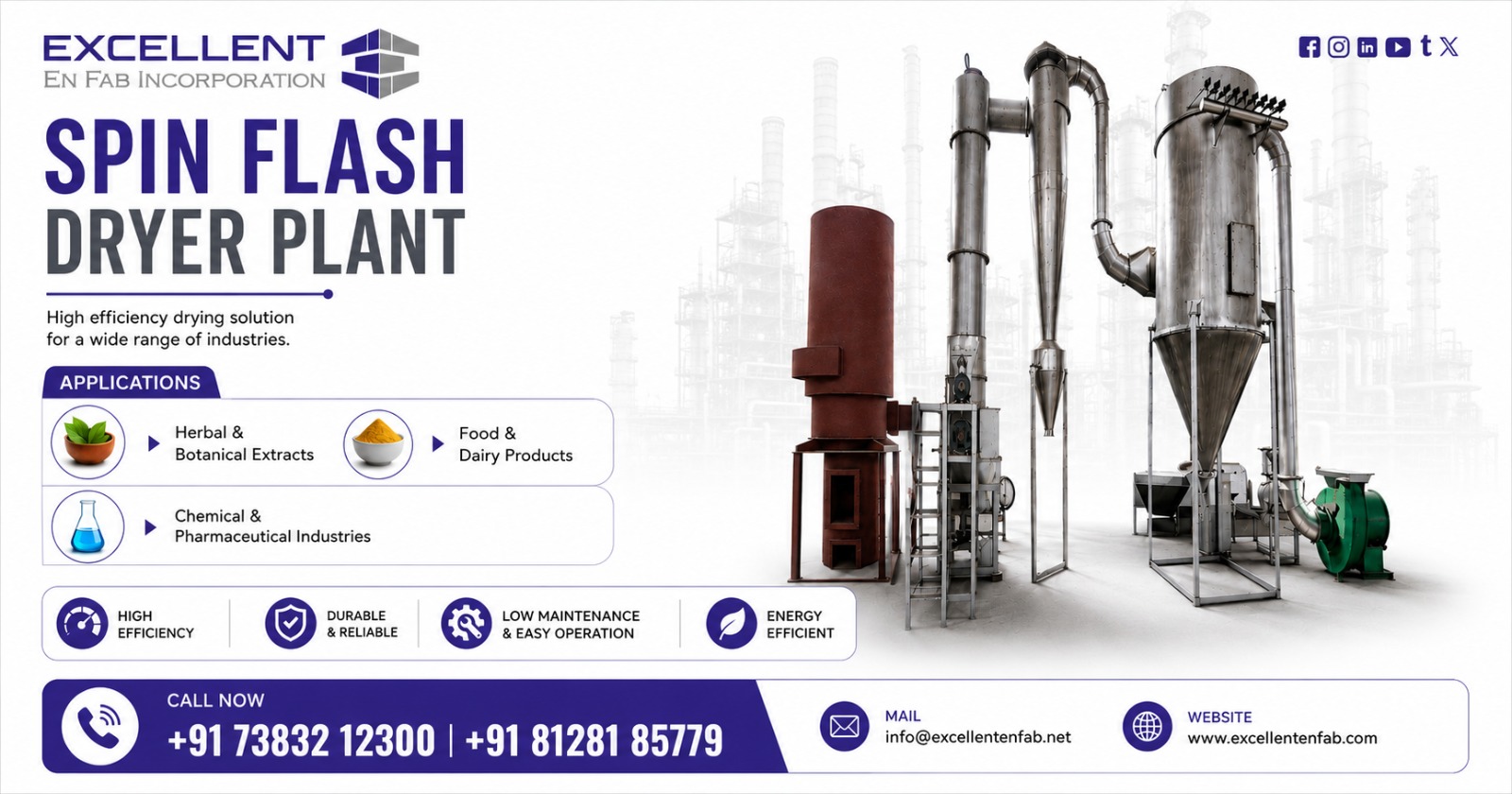 Spin Flash Dryer in Egypt