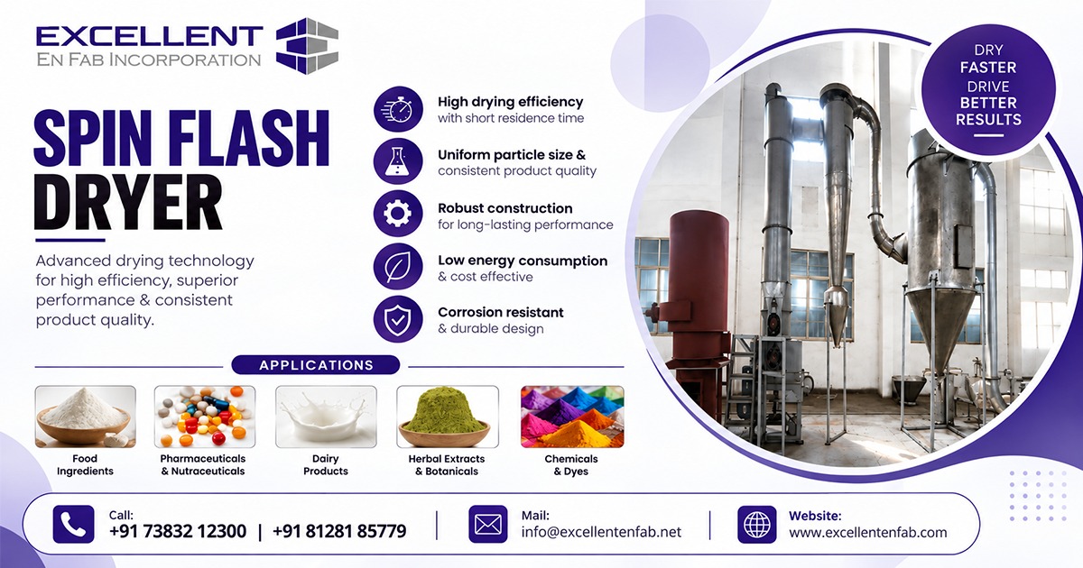 Spin Flash Dryer Exporter in Tunisia