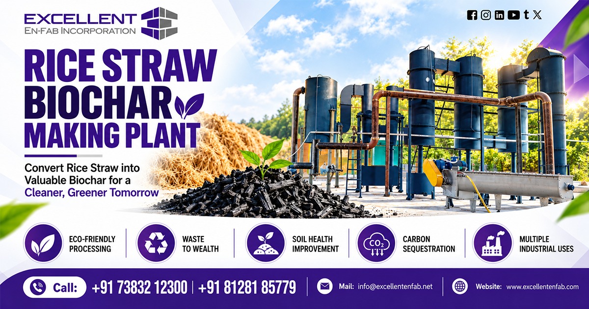 Rice Straw Biochar Making Plant in Tunisia