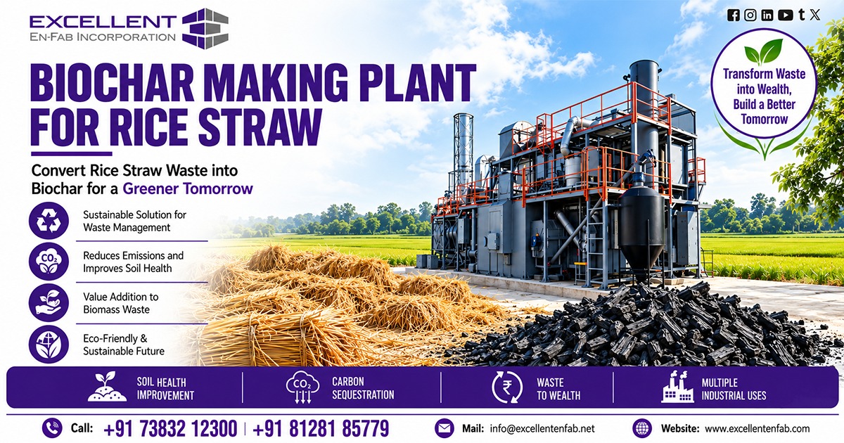 Biochar Making Plant for Rice Straw in Eswatini